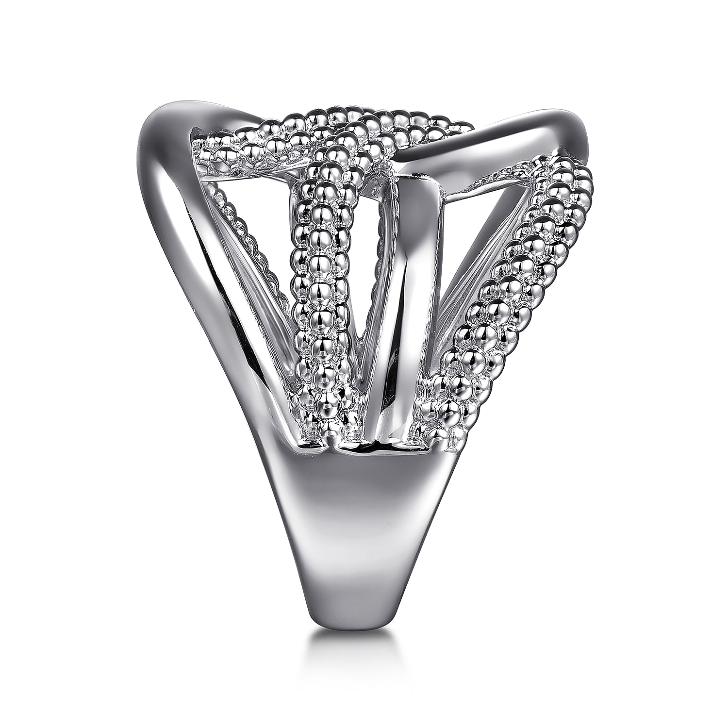 925 Sterling Silver Bujukan Twisted Ring