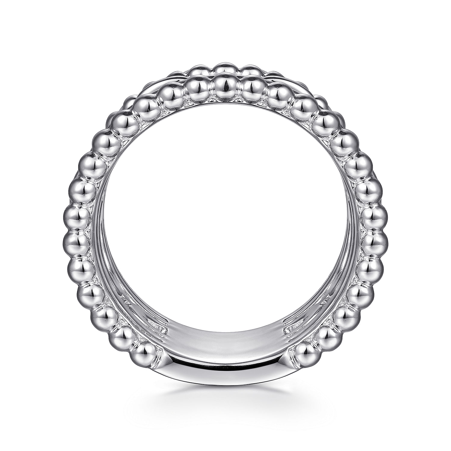 925 Sterling Silver Bujukan White Sapphire Easy Stackable Ring