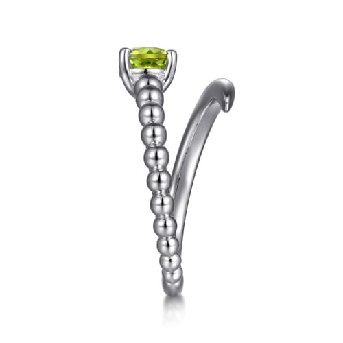 925 Sterling Silver Bujukan and Peridot Bypass Ring 925 Sterling Silver Bujukan and Peridot Bypass Ring