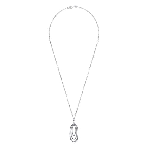 925 Sterling Silver Bujukan and Rope Circle Pendant Necklace