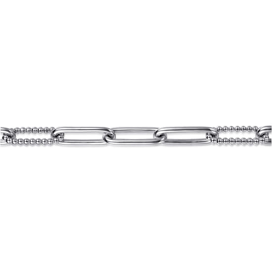925 Sterling Silver Chain Bracelet-Bujukan angle 2