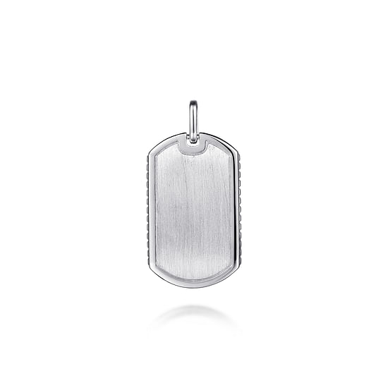 Gabriel - 925 Sterling Silver Dog Tag Pendant