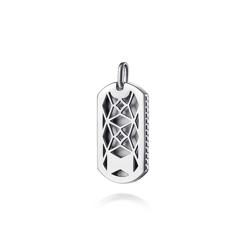 925 Sterling Silver Dog Tag Pendant