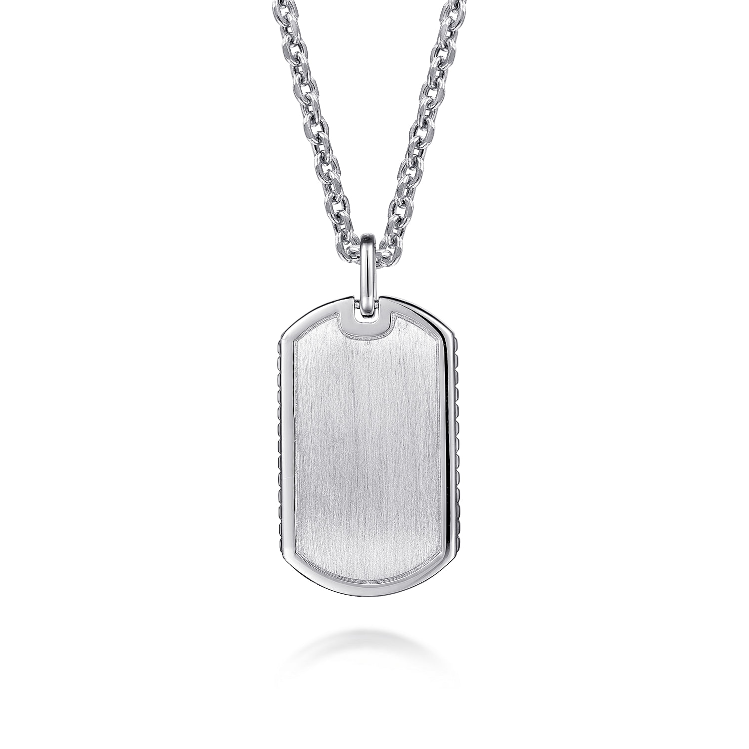 925 Sterling Silver Dog Tag Pendant