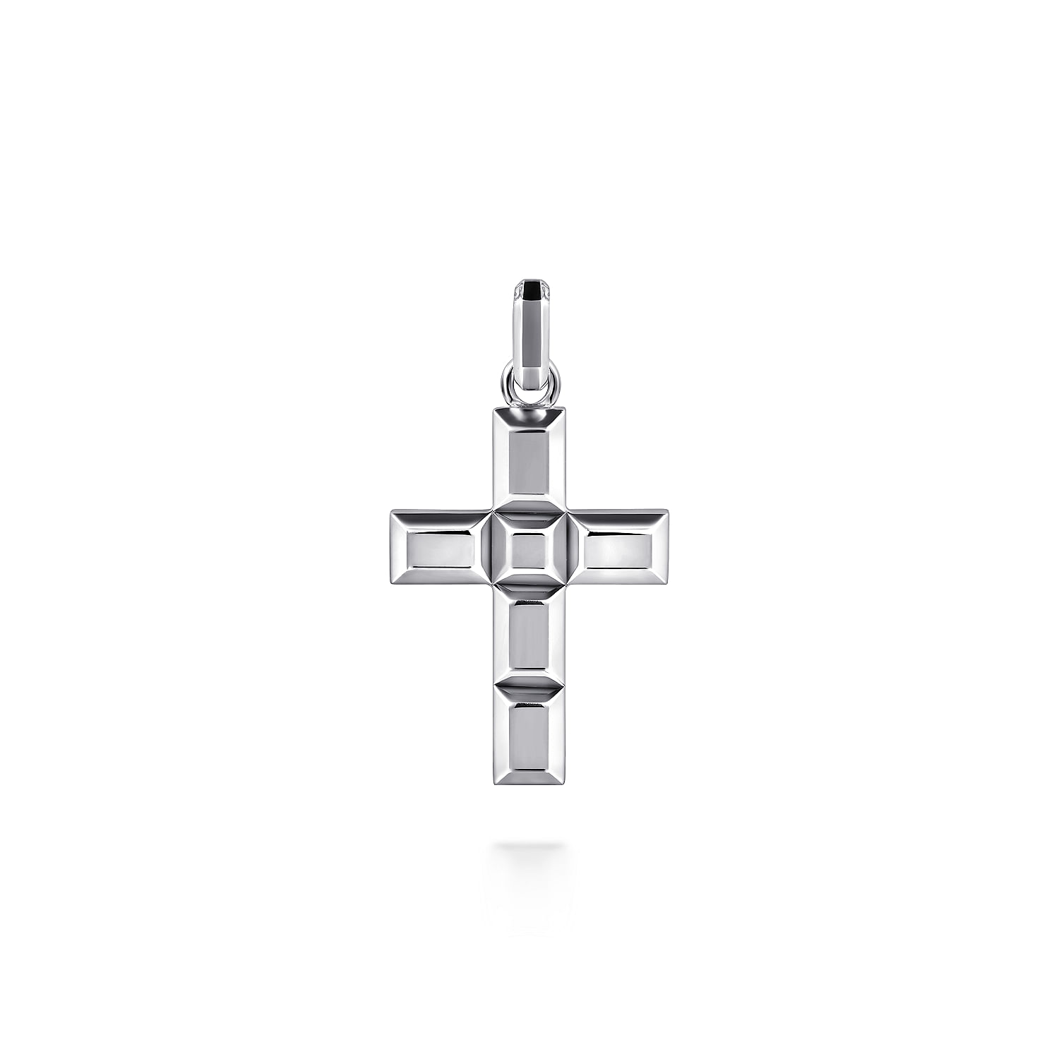 Gabriel - 925 Sterling Silver Geometric Cross Pendant