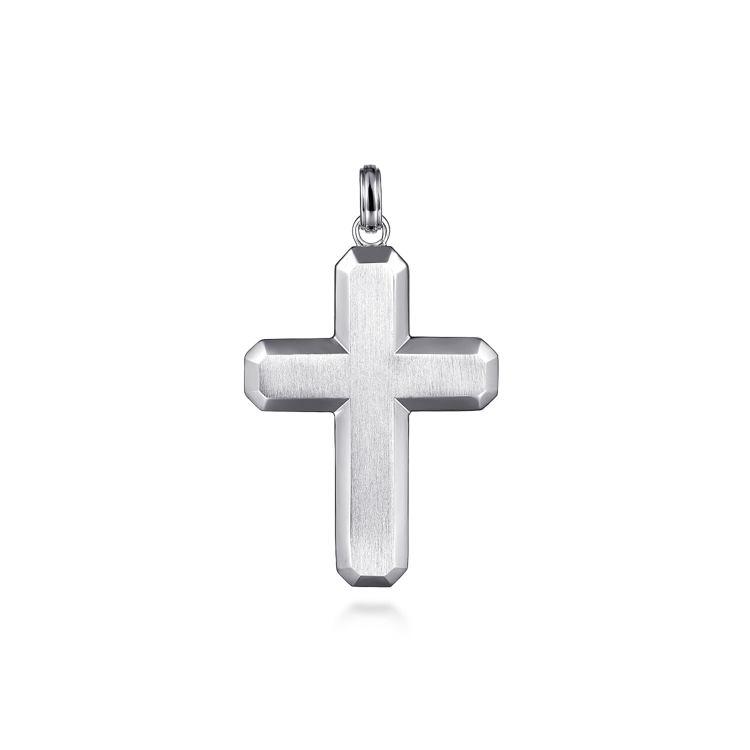 Gabriel - 925 Sterling Silver Geometric Cross Pendant