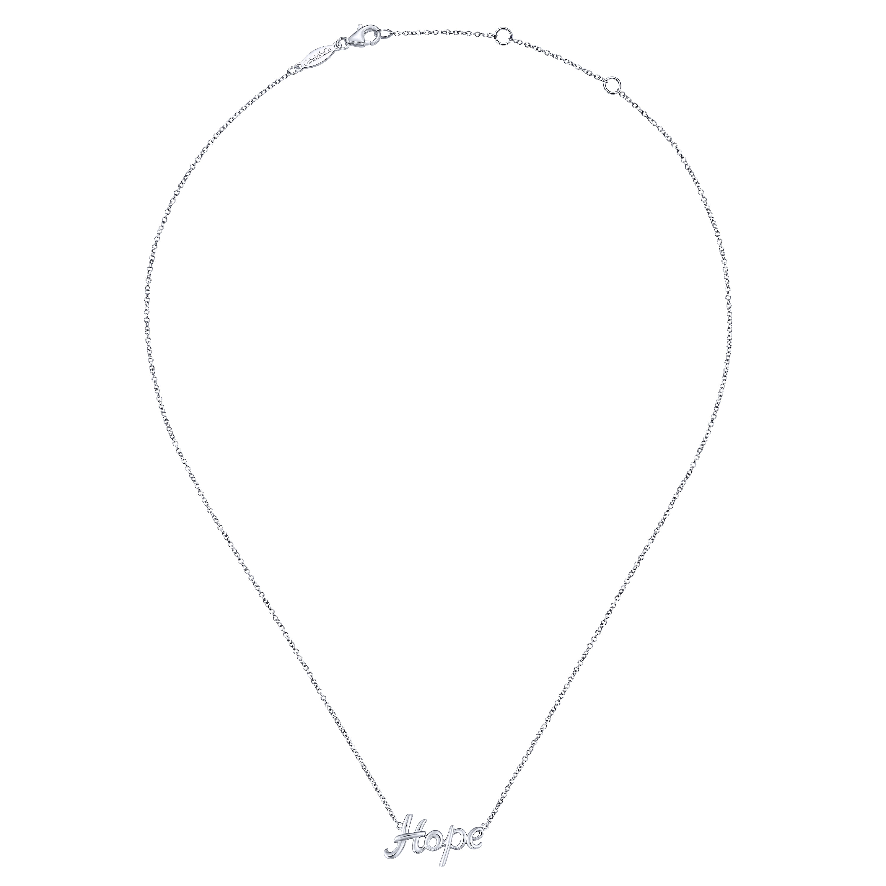 925 Sterling Silver Hope Necklace