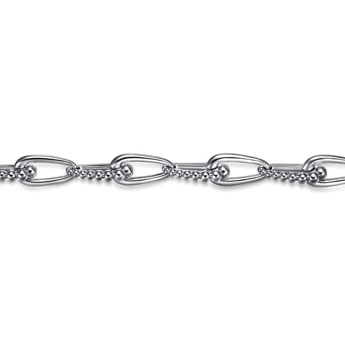 925 Sterling Silver Link Chain Bracelet-Bujukan 