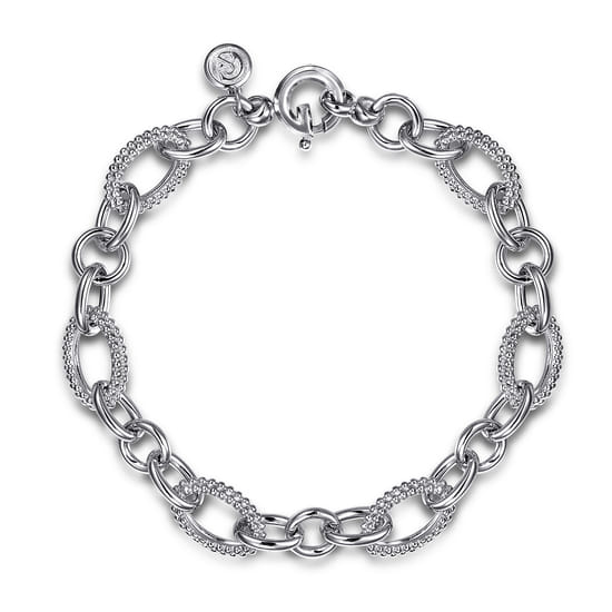 Gabriel - 925 Sterling Silver Link Chain Bracelet-Bujukan 