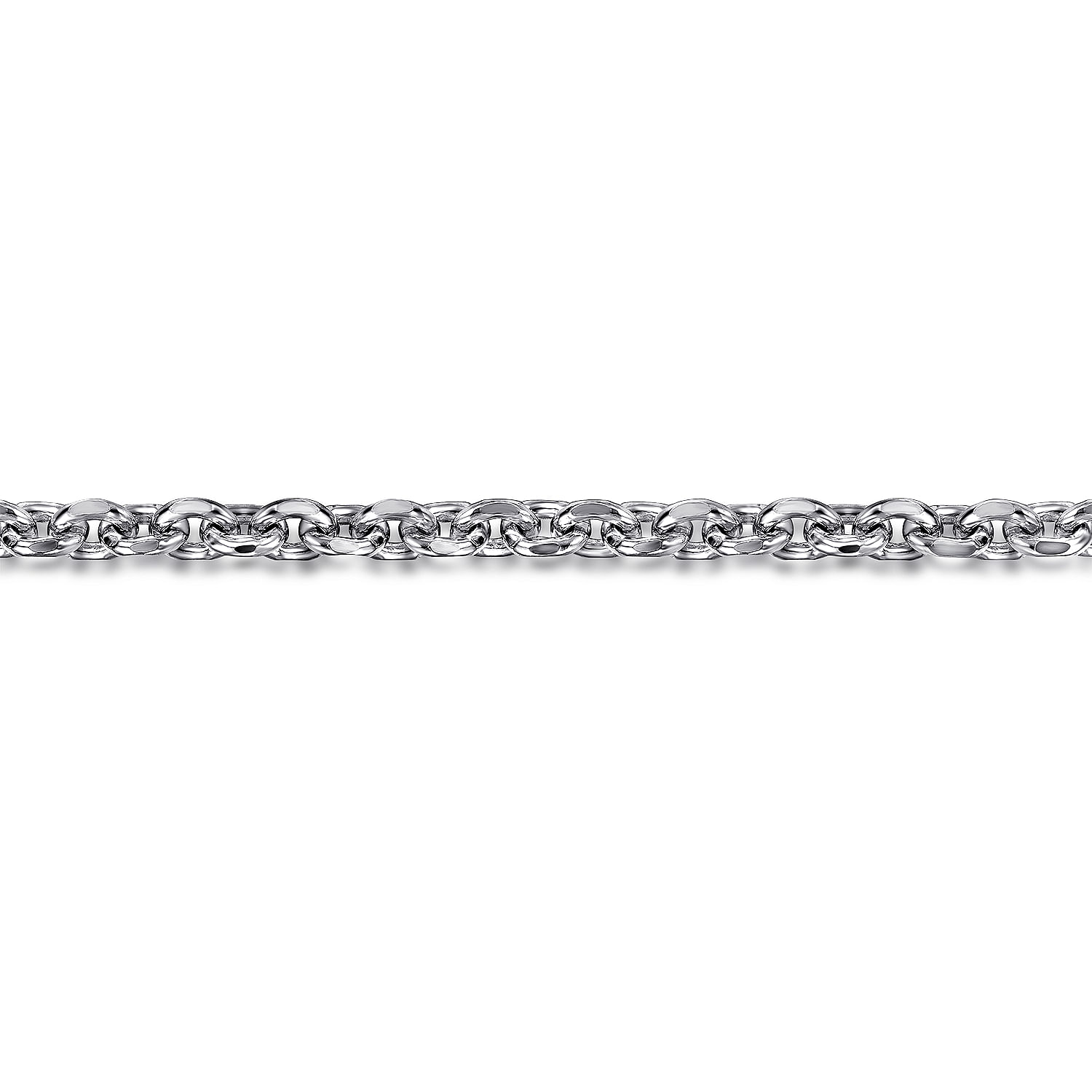 925 Sterling Silver Men's Link Chain Bracelet 