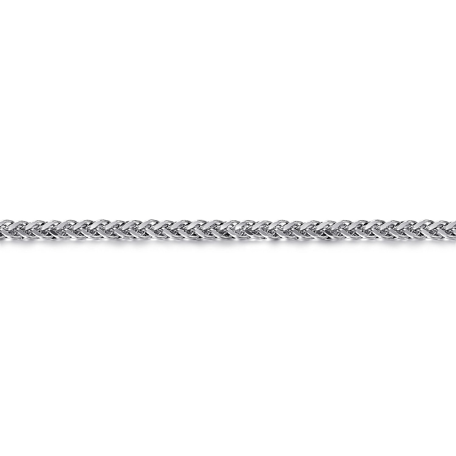 925 Sterling Silver Men's Wheat Chain Bracelet 
