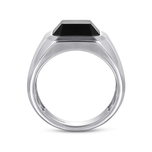 925 Sterling Silver Onyx Signet Ring 