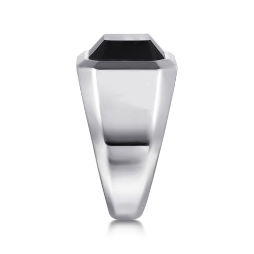 925 Sterling Silver Onyx Signet Ring 