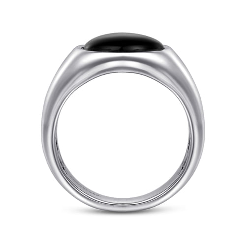 925 Sterling Silver Onyx Signet Ring