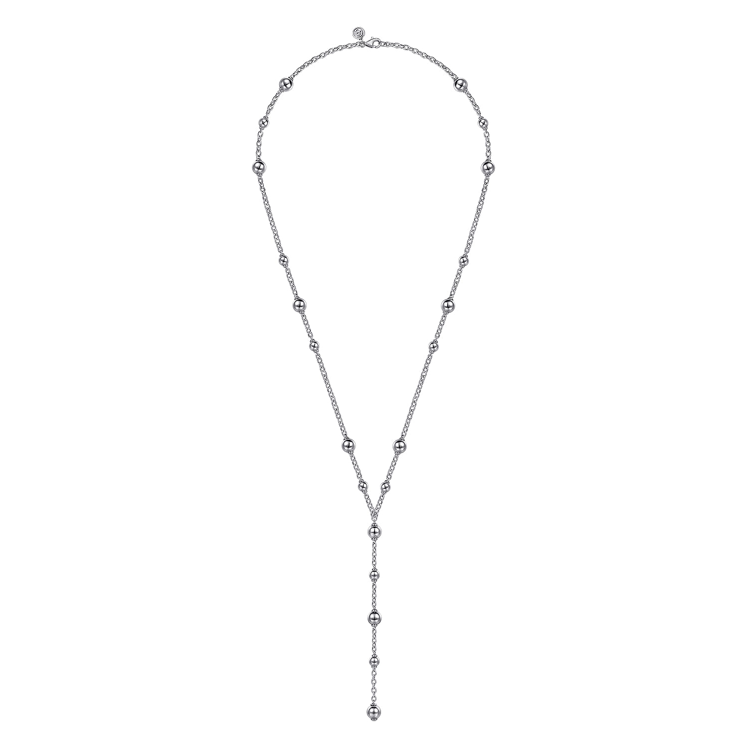 925 Sterling Silver Round Beads Necklace