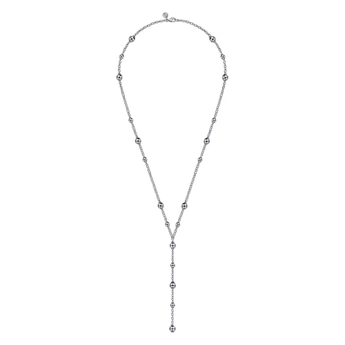 925 Sterling Silver Round Beads Necklace