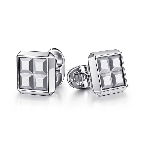 925 Sterling Silver Square Cufflinks