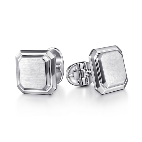 925 Sterling Silver Square Cufflinks