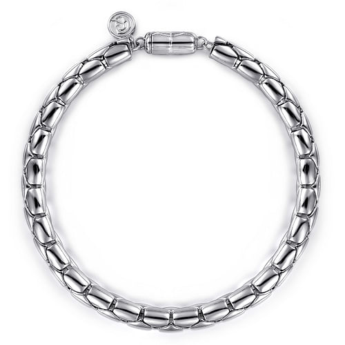 925 Sterling Silver Tubular Chain Bracelet