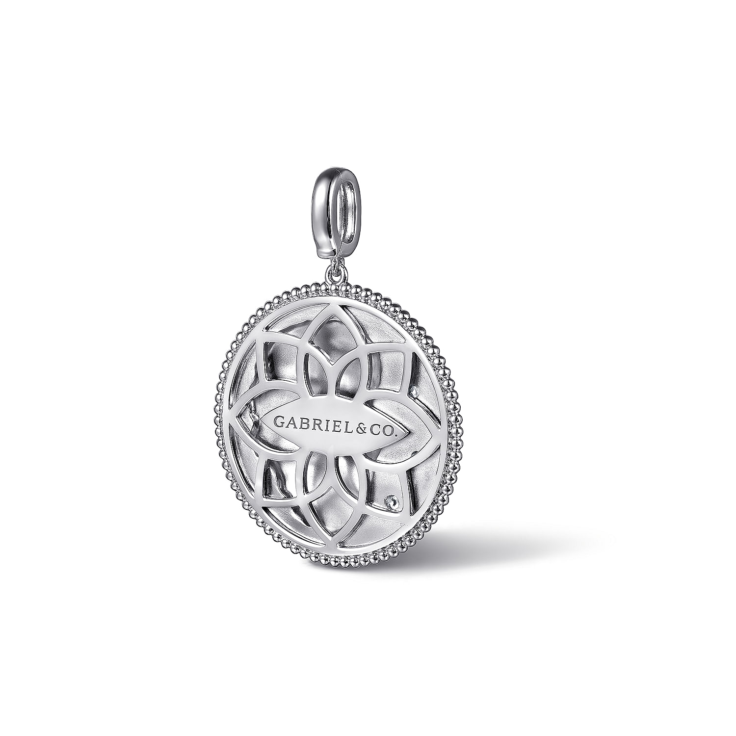 925 Sterling Silver White Sapphire Bujukan Leo Medallion Pendant