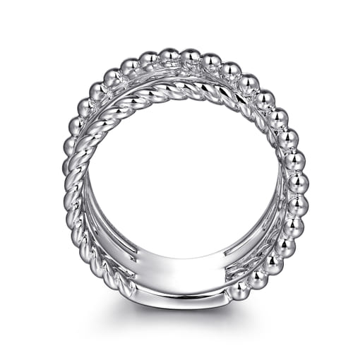 925 Sterling Silver White Sapphire Bujukan Twisted Ladies Ring 925 Sterling Silver White Sapphire Bujukan Twisted Ladies Ring