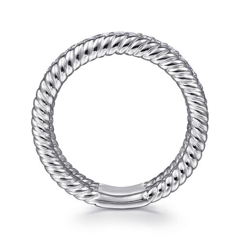 925 Sterling Silver White Sapphire Hampton Easy Stacklable Band Ladies Ring 925 Sterling Silver White Sapphire Hampton Easy Stacklable Band Ladies Ring