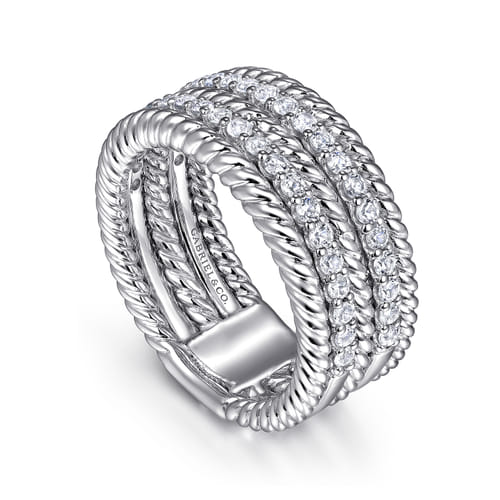 925 Sterling Silver White Sapphire Hampton Easy Stacklable Band Ladies Ring 925 Sterling Silver White Sapphire Hampton Easy Stacklable Band Ladies Ring