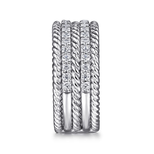 925 Sterling Silver White Sapphire Hampton Easy Stacklable Band Ladies Ring 925 Sterling Silver White Sapphire Hampton Easy Stacklable Band Ladies Ring