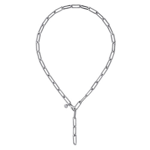 925 Sterling Silver Y Chain Necklace