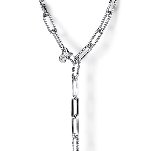 925 Sterling Silver Y Chain Necklace