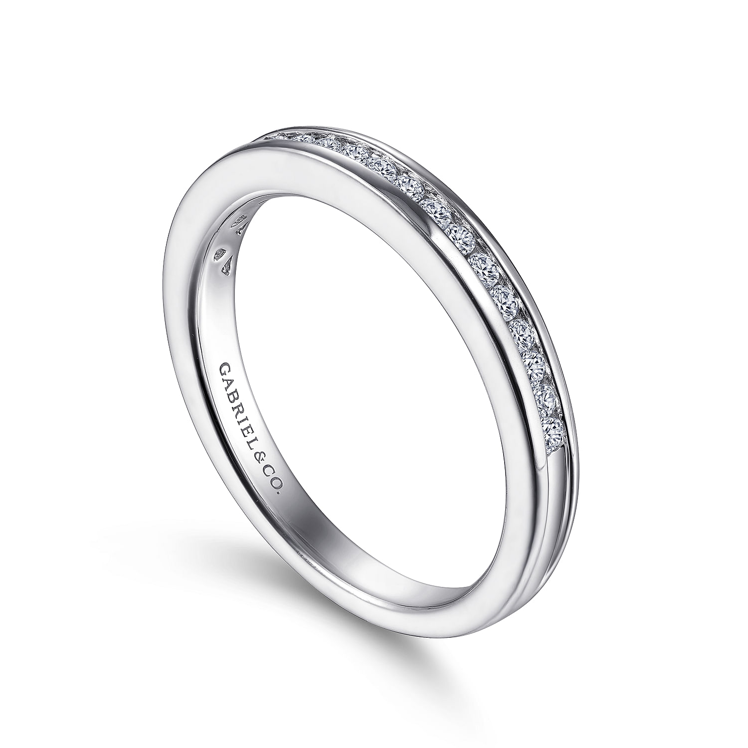Channel  Classic Diamond Ring in Platinum