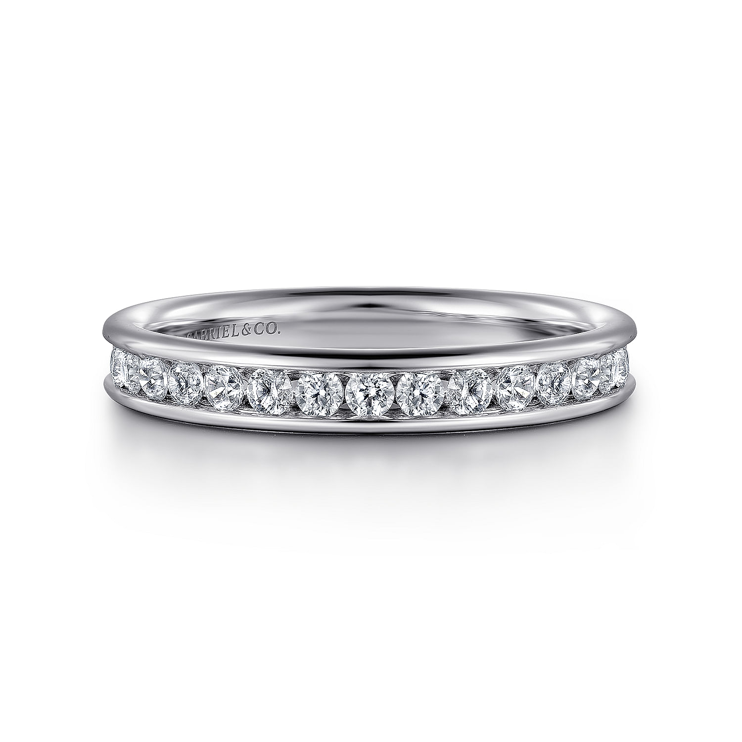 Channel  Classic Diamond Ring in Platinum