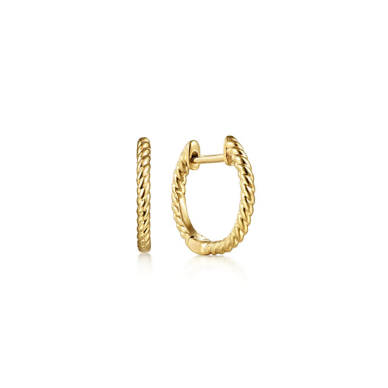 Huggie Earrings 14K Yellow Gold