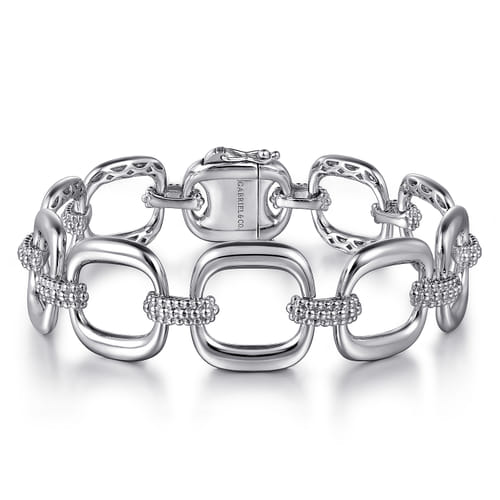 Link Chain Bracelet 925 Sterling Silver Bujukan