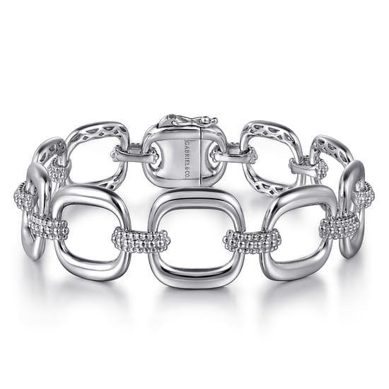 Link Chain Bracelet 925 Sterling Silver Bujukan
