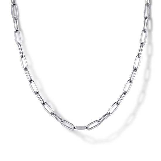 Gabriel - Paperclip Necklace 925 Sterling Silver Link
