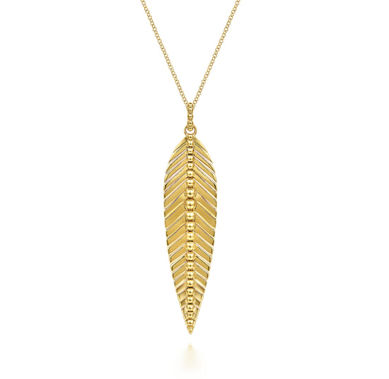 Pendant Necklace 14K Yellow Gold Bujukan Pendant Necklace 14K Yellow Gold Bujukan