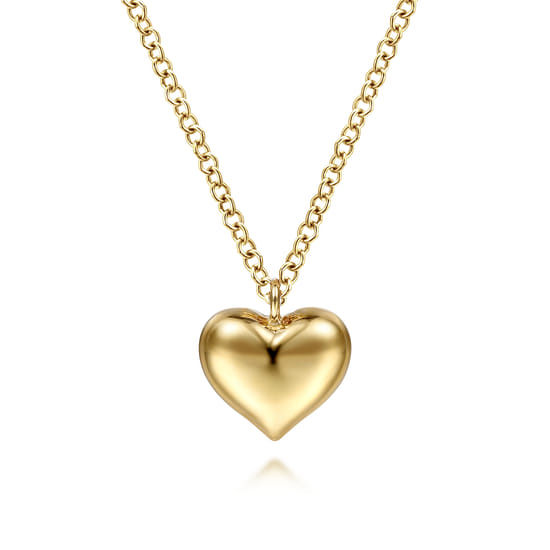 Gabriel - Pendant Necklace Heart 14K Yellow Gold