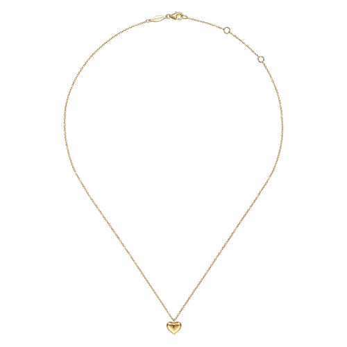 Pendant Necklace Heart 14K Yellow Gold Pendant Necklace Heart 14K Yellow Gold