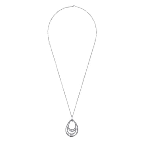Pendant Necklace Teardrop 925 Sterling Silver