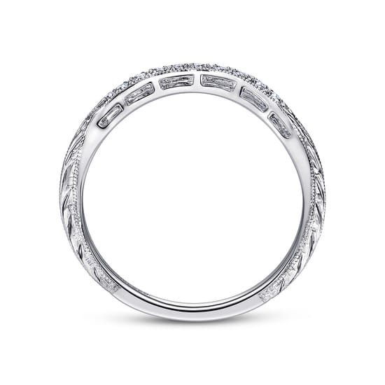 Platinum   Matching Wedding Band angle 2