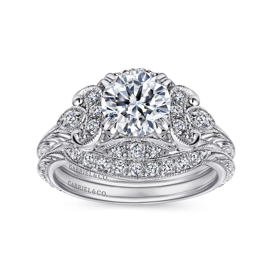 Platinum   Matching Wedding Band angle 4