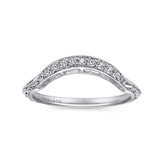 Platinum   Matching Wedding Band angle 5