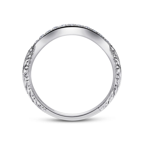 Platinum   Matching Wedding Band angle 2
