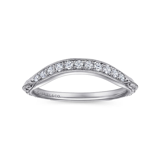 Platinum   Matching Wedding Band angle 5