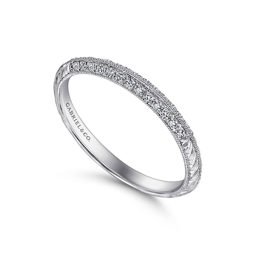 Platinum  Knife Edge  Matching Wedding Band