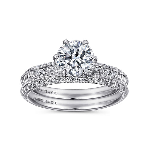 Platinum  Knife Edge  Matching Wedding Band