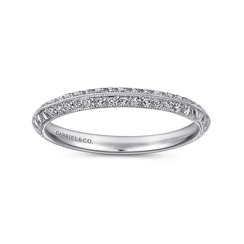 Platinum  Knife Edge  Matching Wedding Band