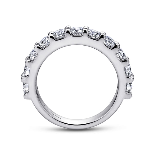 Platinum 11 Stone Shared Prong Diamond Anniversary Band