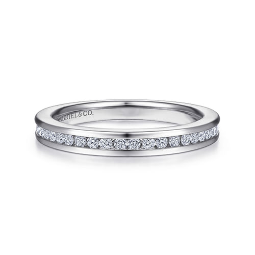 Platinum Channel Classic Diamond Ring Anniversary Band